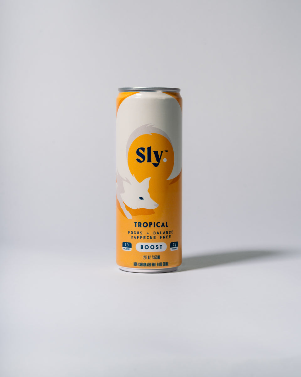 SLY™ BOOST Tropical | Caffeine-Free Focus Drink | Nootropic Energy