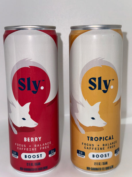 Sly™ BOOST (CAFFEINE FREE) Variety 12 Pack - 12oz Focus + Balance Drinks