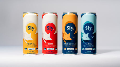Sly™ BOOST (CAFFEINE FREE) & DREAM Variety 12 Pack - 12oz  "Fun & Functional" Drinks